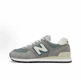New Balance: Серые кроссовки  574