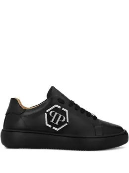 Philipp Plein: Чёрные кроссовки  Hexagon