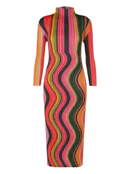 Pleats Please Issey Miyake: Платье миди 
