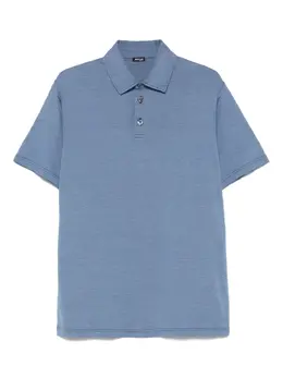 Kiton: Голубое поло 