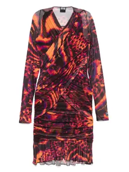 Versace Jeans Couture: Платье с животным принтом 
