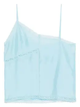 MM6 Maison Margiela: Шёлковый топ 