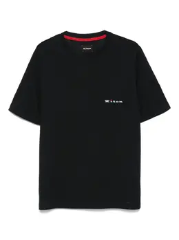 Kiton: Чёрная футболка 