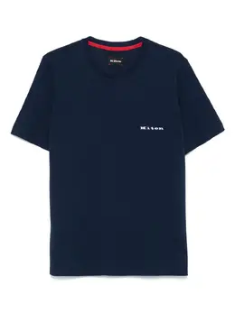 Kiton: Синяя футболка 