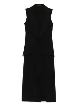 Yohji Yamamoto: Платье миди 