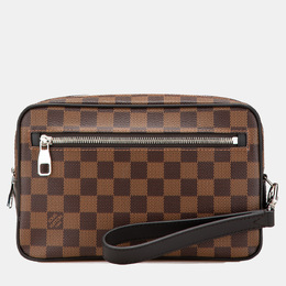 Louis Vuitton: Коричневый клатч 