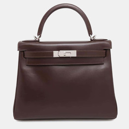 Hermes: Коричневая сумка-шоппер  Kelly