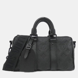 Louis Vuitton: Чёрная спортивная сумка  Keepall