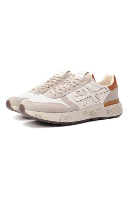 Premiata: Бежевые кроссовки  Mick