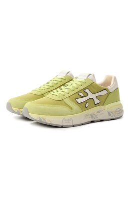 Premiata: Зелёные кроссовки  Mick