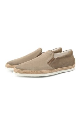 Tod’s: Коричневые мокасины  Gomma Rafia