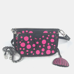 Louis Vuitton: Чёрная сумка  Pochette Accessoires