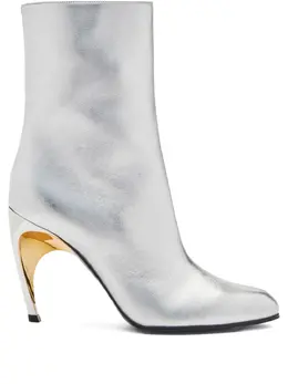 Alexander McQueen: Серебристые ботинки 