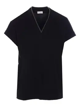 Brunello Cucinelli: Топ с v-образным вырезом 