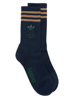 adidas: Синие носки  X