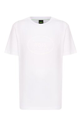BOSS Green: Хлопковая футболка 