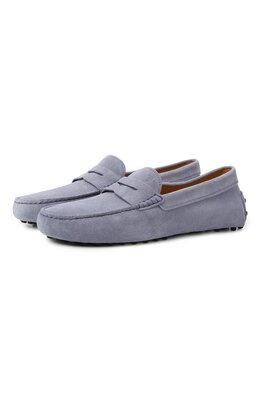 Tod’s: Голубые мокасины  Gommino