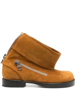 JW Anderson: Коричневые ботинки 