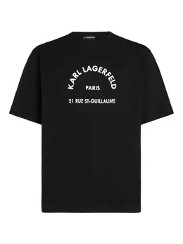 Karl Lagerfeld: Чёрная футболка  Rue St Guillaume
