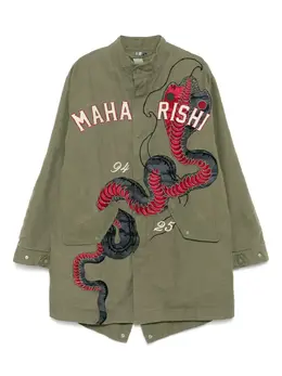 Maharishi: Зелёный пуховик 