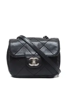 CHANEL Pre-Owned: Чёрная сумка 