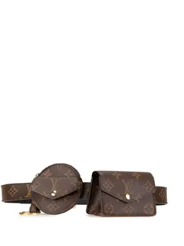 Louis Vuitton Pre-Owned: Коричневая поясная сумка 