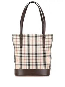 Burberry Pre-Owned: Коричневая сумка-шоппер 