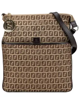 Fendi Pre-Owned: Коричневая сумка через плечо 