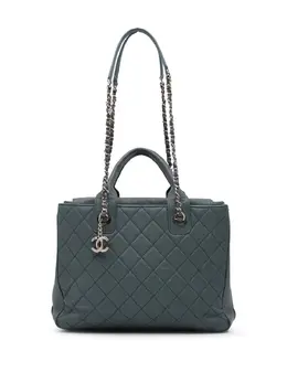 CHANEL Pre-Owned: Голубая сумка-шоппер 