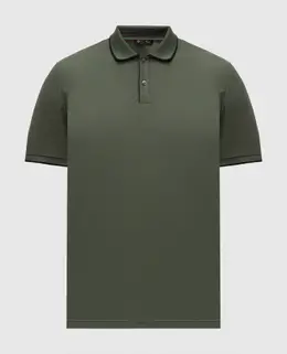 Loro Piana: Поло цвета хаки 