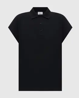 Saint Laurent: Чорні поло 