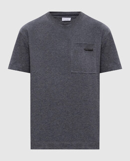 Brunello Cucinelli: Сірі футболки 