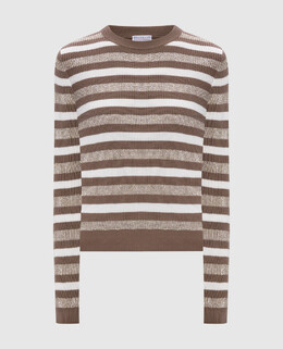 Brunello Cucinelli: Коричневый свитер 