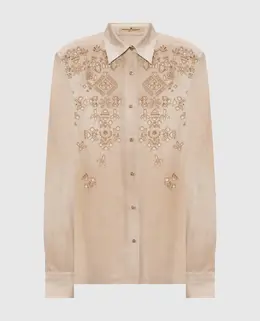 Ermanno Scervino: Бежевая рубашка 