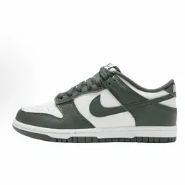 NIKE: Зелёные кроссовки  Dunk Low
