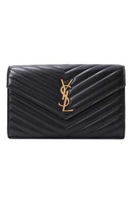 Saint Laurent: Чёрная сумка  Cassandra