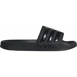 adidas: Чёрные шлёпанцы  Adilette