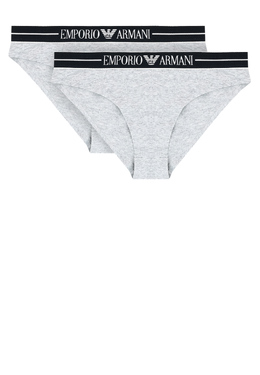 EMPORIO ARMANI Underwear: Серые трусы 