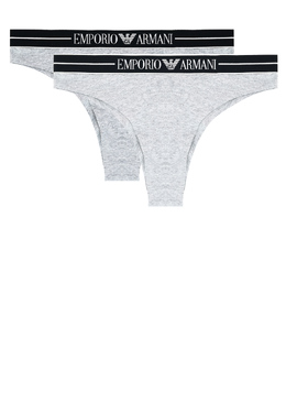 EMPORIO ARMANI Underwear: Серые трусы 