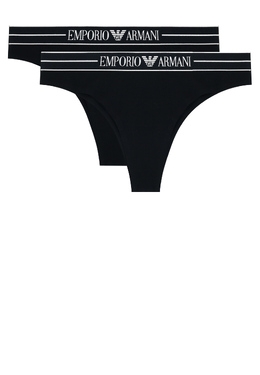 EMPORIO ARMANI Underwear: Чёрные трусы 