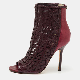 Jimmy Choo: Бордовые ботинки 
