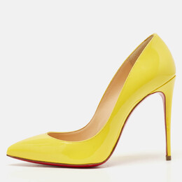 Christian Louboutin: Жёлтые туфли  Pigalle