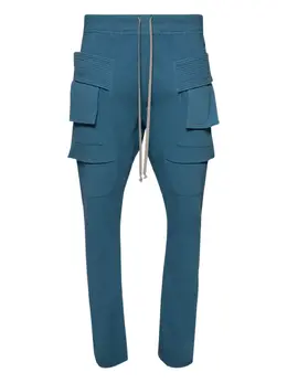 Rick Owens DRKSHDW: Голубые брюки  Cargo