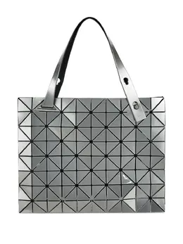 Bao Bao Issey Miyake: Серебристая сумка-шоппер 