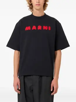 Marni: Чёрная футболка 