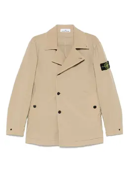 Stone Island: Бежевая куртка  Compass