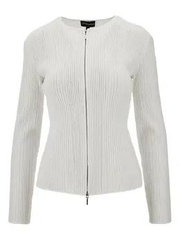 Emporio Armani: Белый кардиган 