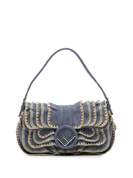 Fendi Pre-Owned: Голубая сумка 