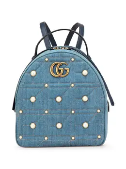 Gucci Pre-Owned: Голубой рюкзак 