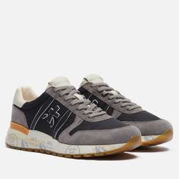 Premiata: Серые кроссовки  Lander